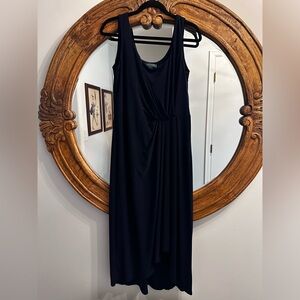 Lauren Ralph Lauren faux wrap dress high low jersey size 12